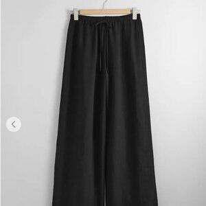 & Other Stories Black Wide-Leg Pants